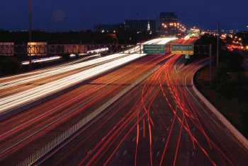 Houston Freeway Night