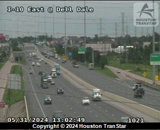 IH-10 EAST @ DELL DALE, FACING North