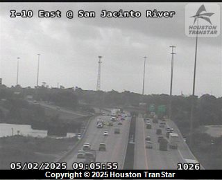 10 East @ San Jacinto River, FACING North