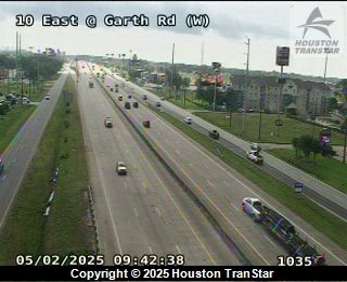 IH-10 East @ Garth Rd. (W), FACING North