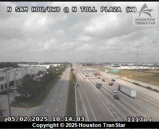 N Sam Hou/BW8 @ N Toll Plaza (W), FACING South