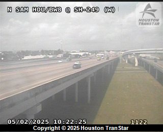 N Sam Hou/BW8 @ SH 249 (W), FACING North