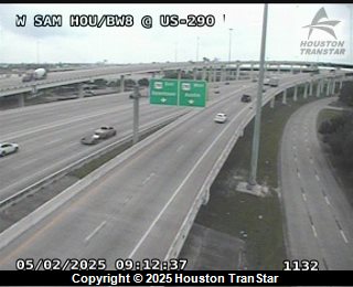 W Sam Hou/BW8 @ US 290, FACING West