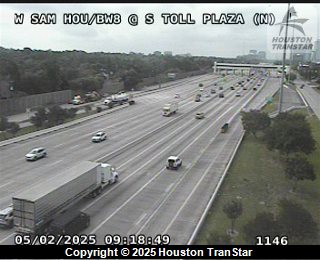 W Sam Hou/BW8 @ S Toll Plaza (N), FACING West
