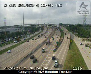 W Sam Hou/BW8 @ IH 69 (N), FACING West