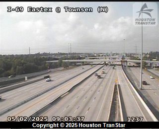 IH-69 Eastex Southbound @ Townsen (North), FACING West