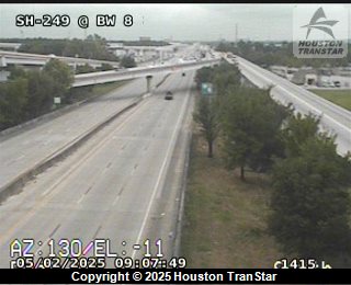 SH 249 Tomball Pkwy Northbound @ BW 8, FACING East