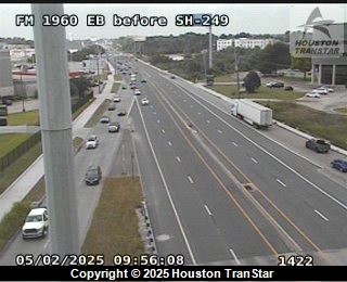 FM 1960 Eastbound before SH 249, FACING South