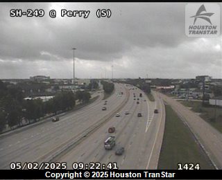 SH 249 Tomball Pkwy Southbound @ Perry (S), FACING West