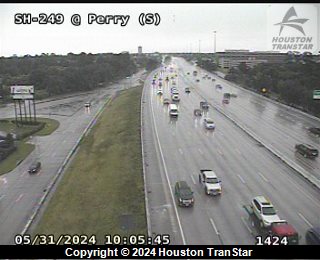 SH 249 Tomball Pkwy Southbound @ Perry (S), FACING West