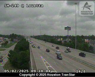 SH 249 Tomball Pkwy Southbound @ Louetta, FACING West