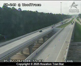 SH 249 @ Woodtrace, FACING West