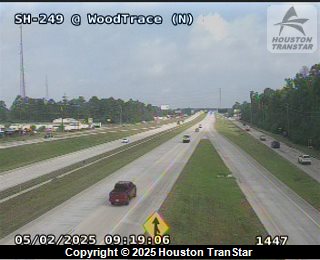 SH 249 @ Woodtrace (N), FACING East