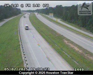 SH 249 @ FM-149 (S), FACING East