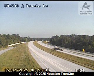 SH 249 @ Jennie Ln, FACING West