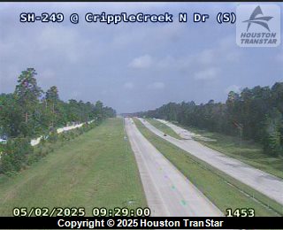 SH 249 @ Cripple Creek N Dr (S), FACING West