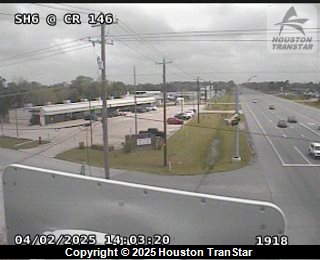 SH6 @ CR146, FACING North