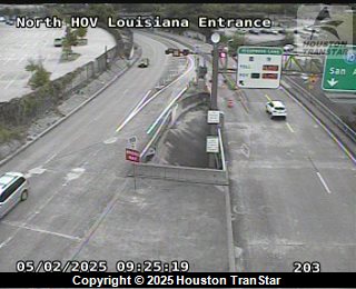 North HOV Louisiana Entrance, FACING Unknown