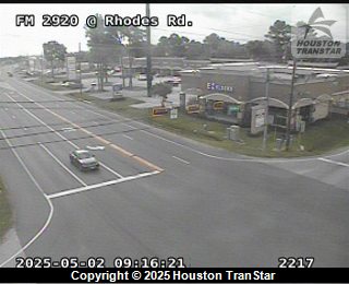 FM 2920 @ Rhodes Rd., FACING North