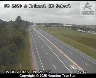 FM 2920 @ Krimmel IM School, FACING South
