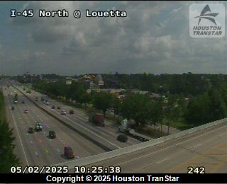 IH-45 NORTH @ LOUETTA, FACING West