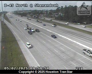 IH-45 NORTH @ Shenandoah Parkway N, FACING West