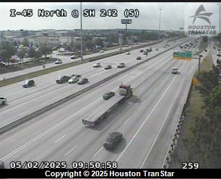 IH-45 NORTH @ SH-242 S, FACING East
