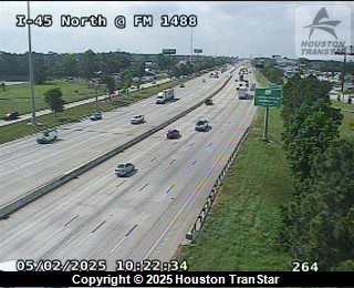 IH-45 NORTH @ FM-1488, FACING West