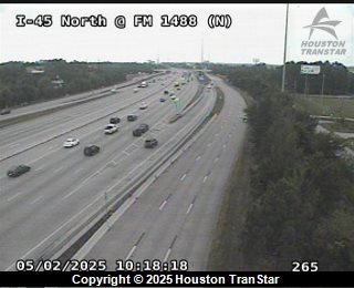 IH-45 NORTH @ FM-1488 N, FACING West