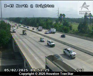 IH-45 NORTH @ Crighton, FACING West