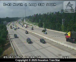IH-45 North @ Loop 336 South, FACING East