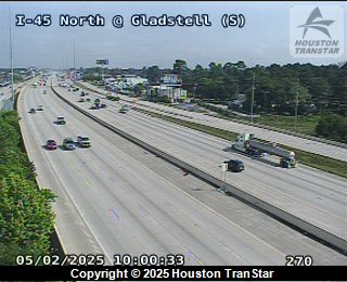 IH-45 North @ Gladstell (S), FACING West