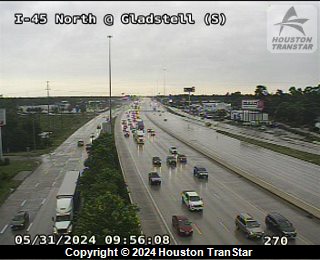 IH-45 North @ Gladstell (S), FACING West