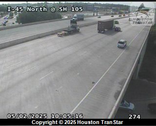 IH-45 North @ SH 105, FACING East