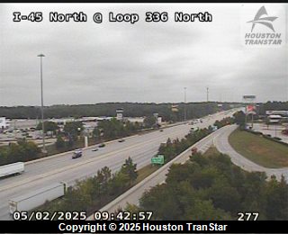 IH-45 North @ Loop 336 North, FACING East