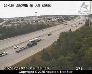 IH-45 North @ FM 3083, FACING West