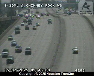 IH-10ML @ Chimney Rock WB Exit, FACING Unknown