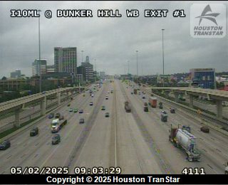 IH-10ML @ Bunker Hill WB Exit #1, FACING Unknown