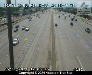 IH-10ML @ Bunker Hill WB Exit #1, FACING Unknown