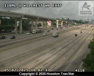 IH-10ML @ Wilcrest WB Exit, FACING Unknown