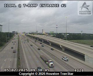 IH-10ML @ T-Ramp Entrance # 2, FACING Unknown