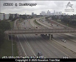 SH288 @ MacGregor, FACING West