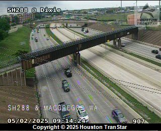 SH288 @ Dixie, FACING East