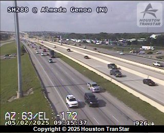 SH288 @ Almeda Genoa (N), FACING East