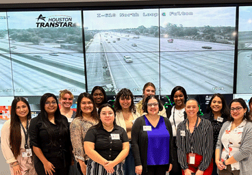 Impact students visiting TranStar