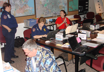 EOC during a hurricane activation