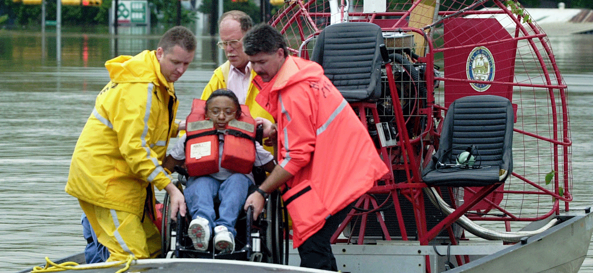 Water rescue in houston