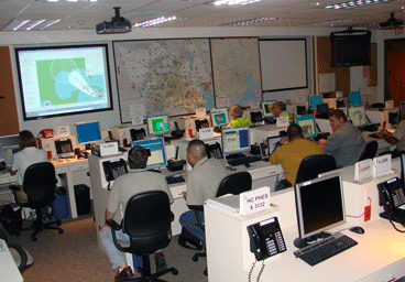 EOC during a hurricane Gustav activation