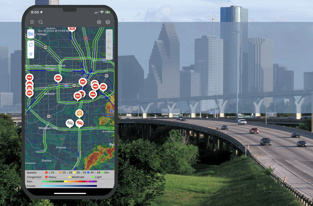 Image of Iphone with TranStar map