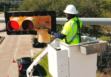 Changing traffic light